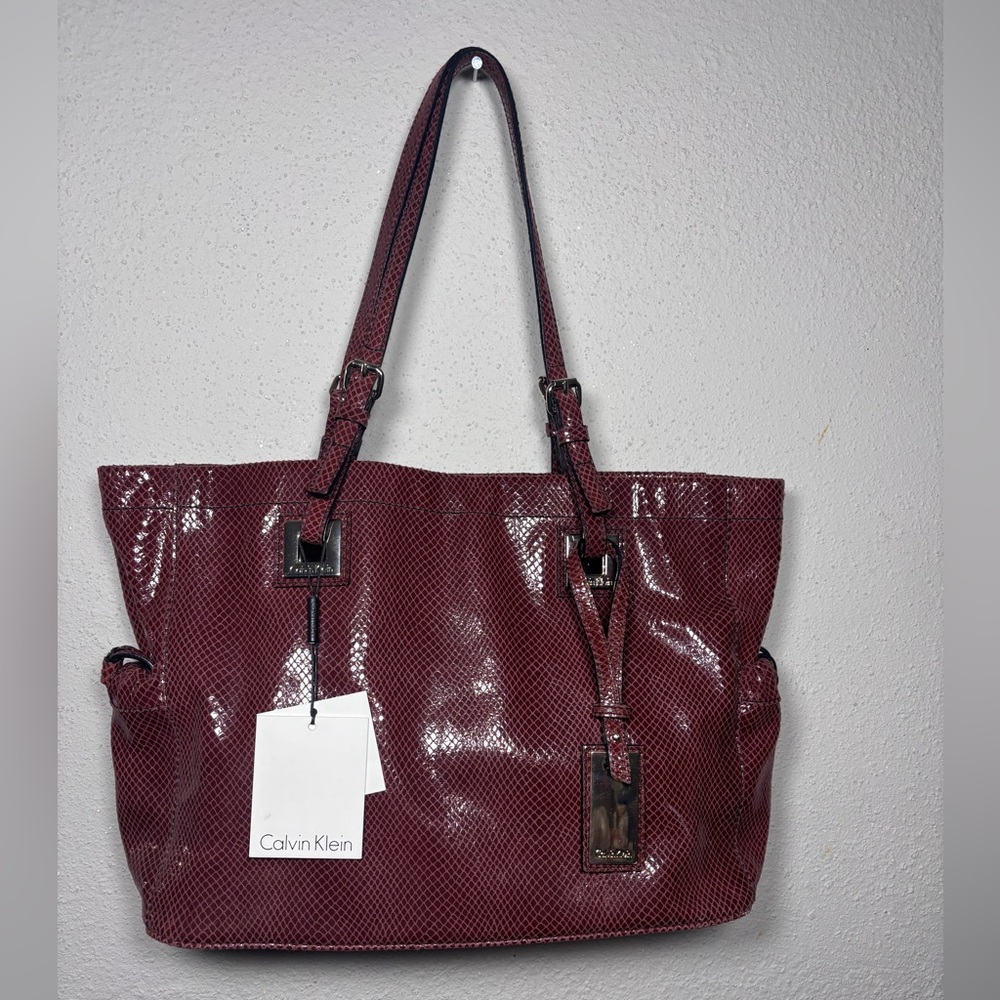 Calvin Klein Red Tote Bag